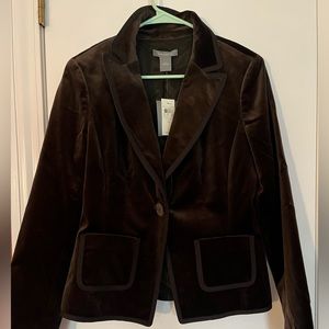 Ann Taylor velvet blazer, size: 6
